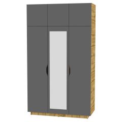 Шкаф с зеркалом "Аврора (H21_M)" в Нягани - nyagan.mebel24.online | фото 19