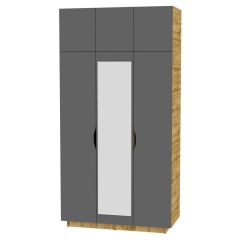 Шкаф с зеркалом "Аврора (H23_M)" в Нягани - nyagan.mebel24.online | фото 19