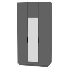 Шкаф с зеркалом "Аврора (H23_M)" в Нягани - nyagan.mebel24.online | фото 20