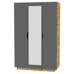 Шкаф с зеркалом "Аврора (H24_M)" в Нягани - nyagan.mebel24.online | фото 2
