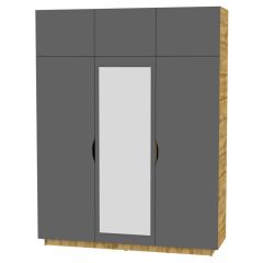 Шкаф с зеркалом "Аврора (H29_M)" в Нягани - nyagan.mebel24.online | фото 19