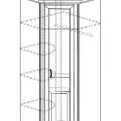 Шкаф угловой №562 "Алиса" (угол 875*875) в Нягани - nyagan.mebel24.online | фото 2