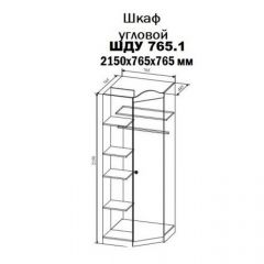 KI-KI ШДУ765.1 Шкаф угловой (белый/белое дерево) в Нягани - nyagan.mebel24.online | фото 2