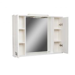 Шкаф-зеркало Cube 90 Эл. Домино (DC5012HZ) в Нягани - nyagan.mebel24.online | фото 3