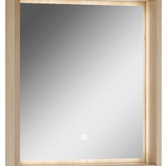 Шкаф-зеркало Nice 60 с подсветкой Домино (DN4706HZ) в Нягани - nyagan.mebel24.online | фото 1