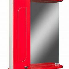 Шкаф-зеркало Радуга Красный 50 левый АЙСБЕРГ (DA1122HZR) в Нягани - nyagan.mebel24.online | фото