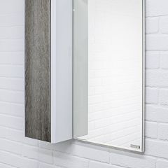 Шкаф-зеркало Uno 60 Дуб серый левый/правый Домино (DU1503HZ) в Нягани - nyagan.mebel24.online | фото 8
