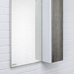 Шкаф-зеркало Uno 60 Дуб серый левый/правый Домино (DU1503HZ) в Нягани - nyagan.mebel24.online | фото 9
