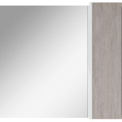 Шкаф-зеркало Uno 80 Дуб серый левый/правый Домино (DU1504HZ) в Нягани - nyagan.mebel24.online | фото 5