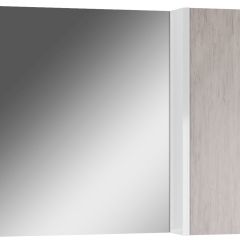 Шкаф-зеркало Uno 80 Дуб серый левый/правый Домино (DU1504HZ) в Нягани - nyagan.mebel24.online | фото 1