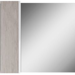 Шкаф-зеркало Uno 80 Дуб серый левый/правый Домино (DU1504HZ) в Нягани - nyagan.mebel24.online | фото 2