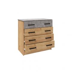 Спальня Асти Комод (Дуб крафт золотой) в Нягани - nyagan.mebel24.online | фото 2