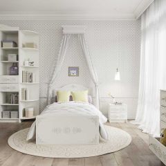 KI-KI СДУ370.1 Стеллаж угловой (белый) в Нягани - nyagan.mebel24.online | фото 3