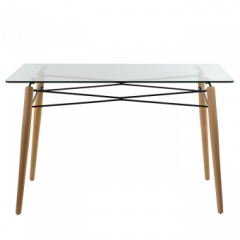 Стол Barneo T-110 стекло 10мм в Нягани - nyagan.mebel24.online | фото