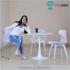 Стол Barneo T-3 Tulip style (RAL9003 белый, D80) в Нягани - nyagan.mebel24.online | фото 6