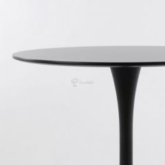 Стол Barneo T-3 Tulip style (RAL9017 черный, D100) в Нягани - nyagan.mebel24.online | фото