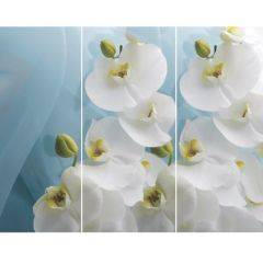 Стол Бостон-3 (Белая Орхидея) 1100/1420*700, опора Брифинг в Нягани - nyagan.mebel24.online | фото 2