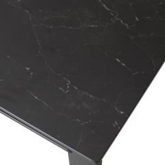 Стол CORNER 120 MATT BLACK MARBLE SOLID CERAMIC / BLACK, ®DISAUR в Нягани - nyagan.mebel24.online | фото 9