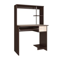 Стол компьютерный Дебют с пеналом (венге/лоредо) в Нягани - nyagan.mebel24.online | фото 2