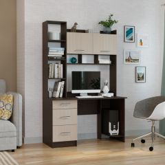 Стол компьютерный ПКС-5 Венге/Дуб белфорд в Нягани - nyagan.mebel24.online | фото