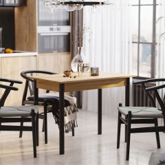 Стол обеденный СО-3 (Дуб Крафт Золотой) в Нягани - nyagan.mebel24.online | фото 2