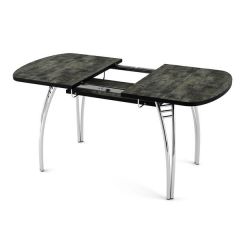 Стол раздвижной Паук пластик Кантри Мрамор марквина синий в Нягани - nyagan.mebel24.online | фото