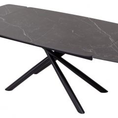 Стол RIVOLI 140 MATT BLACK MARBLE SOLID CERAMIC / BLACK, ®DISAUR в Нягани - nyagan.mebel24.online | фото 3