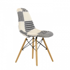 Стул Barneo N-12 Patchwork черно-белый в Нягани - nyagan.mebel24.online | фото
