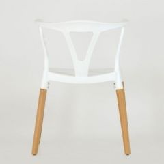 Стул Barneo N-218 Wishbone интерьерный кухонный белый в Нягани - nyagan.mebel24.online | фото 2