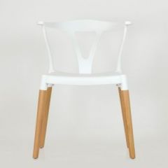 Стул Barneo N-218 Wishbone интерьерный кухонный белый в Нягани - nyagan.mebel24.online | фото 3