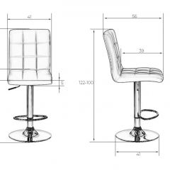 Стул барный DOBRIN KRUGER LM-5009 (черный) в Нягани - nyagan.mebel24.online | фото 2