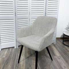 Стул BRANDY WZ2042-19 галечный серый фактурный велюр/ черный каркас М-City в Нягани - nyagan.mebel24.online | фото 5