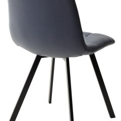 Стул CHILLI SQUARE HK017-09 серо-черничный, PU/ черный каркас М-City в Нягани - nyagan.mebel24.online | фото 3