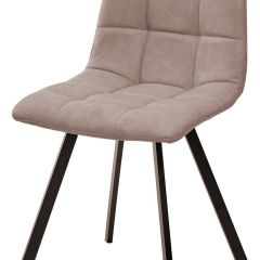 Стул CHILLI SQUARE RU-09 серо-бежевый винтаж, PU / черный каркас М-City в Нягани - nyagan.mebel24.online | фото