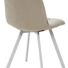 Стул CHILLI SQUARE UF860-01B бежевый, ткань/ белый каркас М-City в Нягани - nyagan.mebel24.online | фото 2