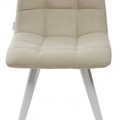 Стул CHILLI SQUARE UF860-01B бежевый, ткань/ белый каркас М-City в Нягани - nyagan.mebel24.online | фото 3