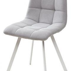 Стул CHILLI SQUARE UF860-02B серо-голубой, ткань/ белый каркас М-City в Нягани - nyagan.mebel24.online | фото
