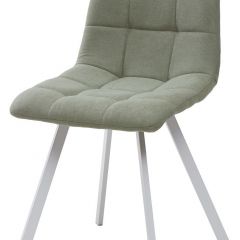 Стул CHILLI SQUARE UF860-11B мятный, ткань/ белый каркас М-City в Нягани - nyagan.mebel24.online | фото