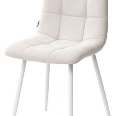 Стул CHILLI UF860-01B бежевый, ткань/белый каркас М-City в Нягани - nyagan.mebel24.online | фото