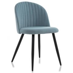 Стул на металлокаркасе Gabi 1 light blue / black в Нягани - nyagan.mebel24.online | фото