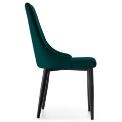 Стул на металлокаркасе Kora green / black в Нягани - nyagan.mebel24.online | фото 2