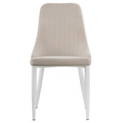 Стул на металлокаркасе Kora white / beige в Нягани - nyagan.mebel24.online | фото 2