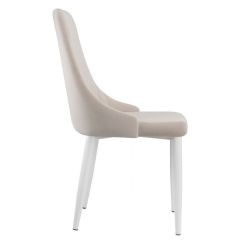 Стул на металлокаркасе Kora white / beige в Нягани - nyagan.mebel24.online | фото 3