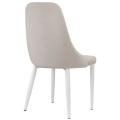 Стул на металлокаркасе Kora white / beige в Нягани - nyagan.mebel24.online | фото 4