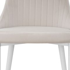 Стул на металлокаркасе Kora white / beige в Нягани - nyagan.mebel24.online | фото 9