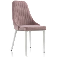 Стул на металлокаркасе Kora white / light purple в Нягани - nyagan.mebel24.online | фото 1