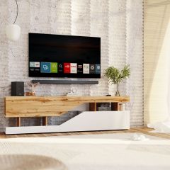 Тумба под ТВ НКМ Дубай секция №4 в Нягани - nyagan.mebel24.online | фото 3