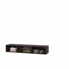Тумба Подвесная 2 (белый/белый /белый лакобель) в Нягани - nyagan.mebel24.online | фото 3
