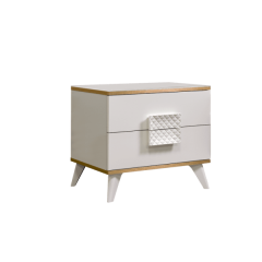 Тумба прикроватная Диора слоновая кость/золото (ДТП-1) в Нягани - nyagan.mebel24.online | фото