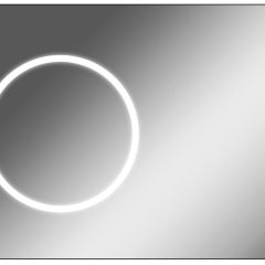 Зеркало Eclipse 100 black с подсветкой Sansa (SE1032Z) в Нягани - nyagan.mebel24.online | фото